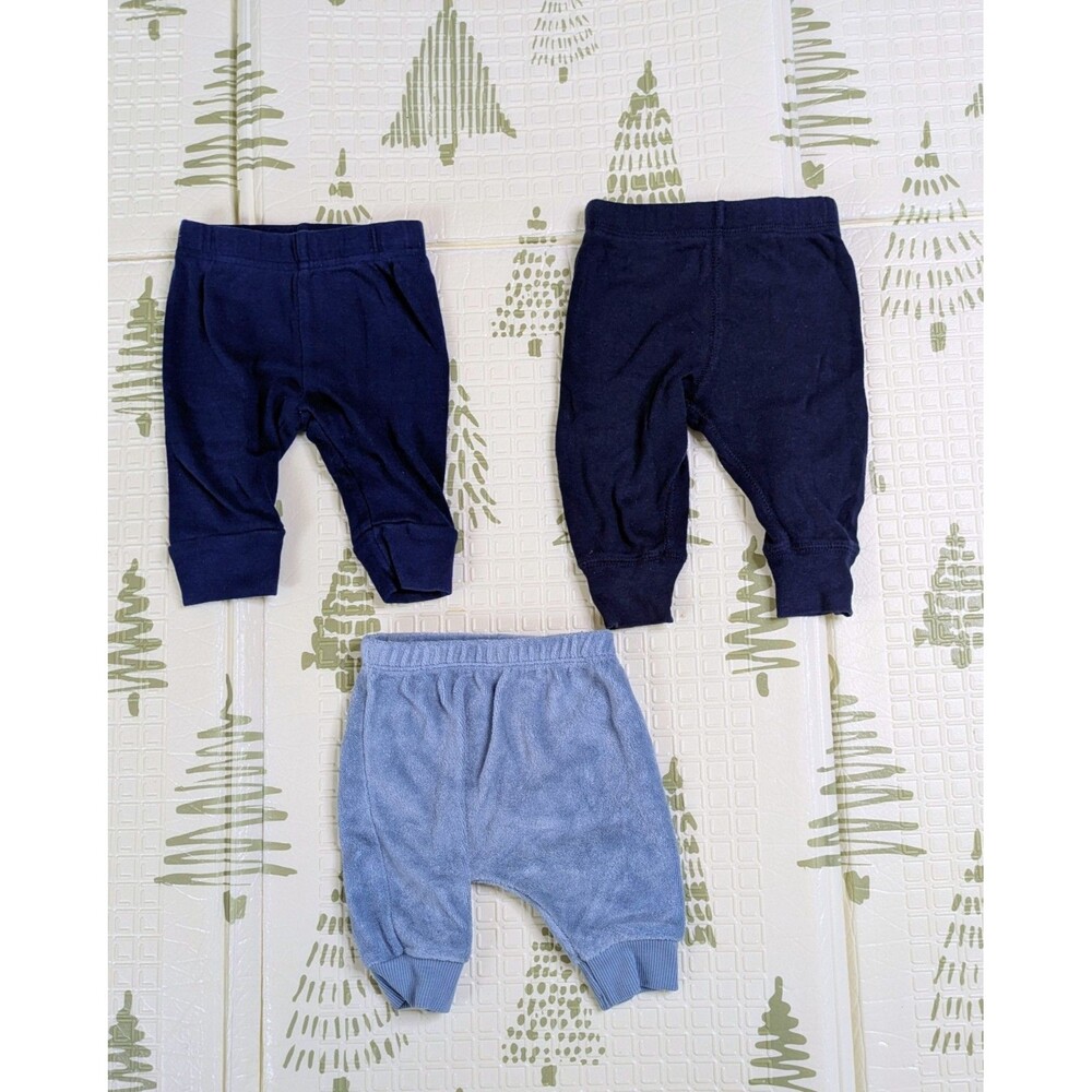Baby Boy Clothes Lot 0-3 Months 15 Pc Gerber Carter's Honest Onesies Pants - Picture 5 of 7